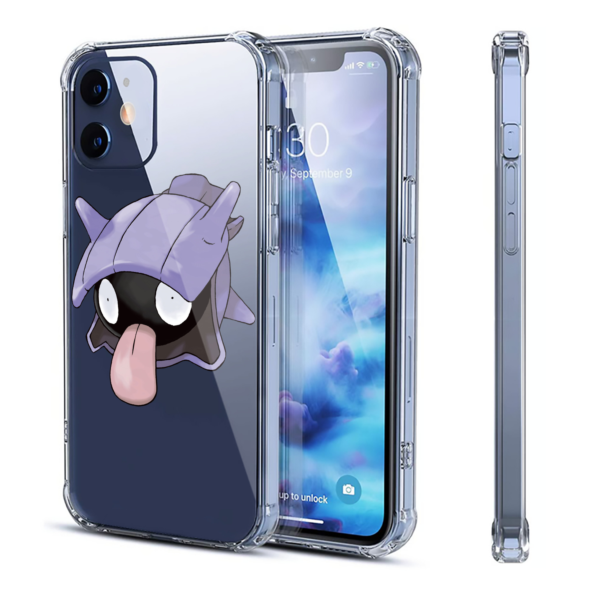 （画像用） ポケットモンスター Pokémon 【iPhone 12シリーズ対応】透明スマホケース（クリアソフトケース）